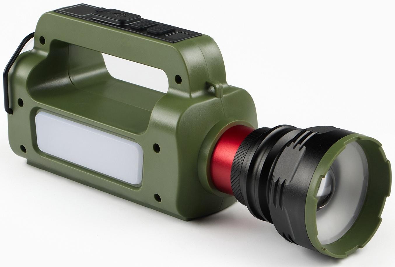 Фонарь светодиодный аккумуляторный ручной, переносной, 5 Вт, 2400 мАч, 22.5 х 7.2 х 10.5 см   107031