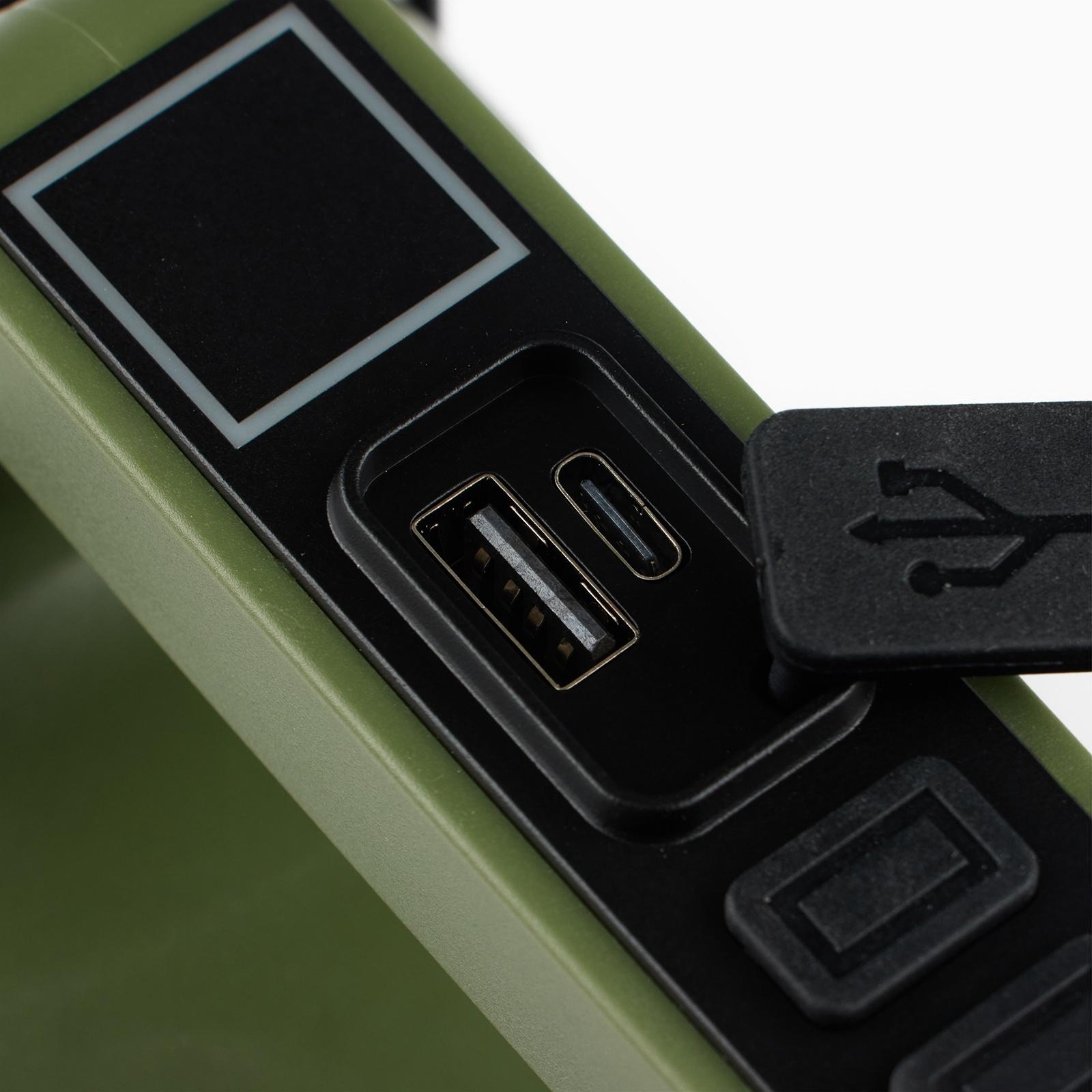 Фонарь светодиодный аккумуляторный ручной, переносной, 5 Вт, 2400 мАч, 22.5 х 7.2 х 10.5 см   107031