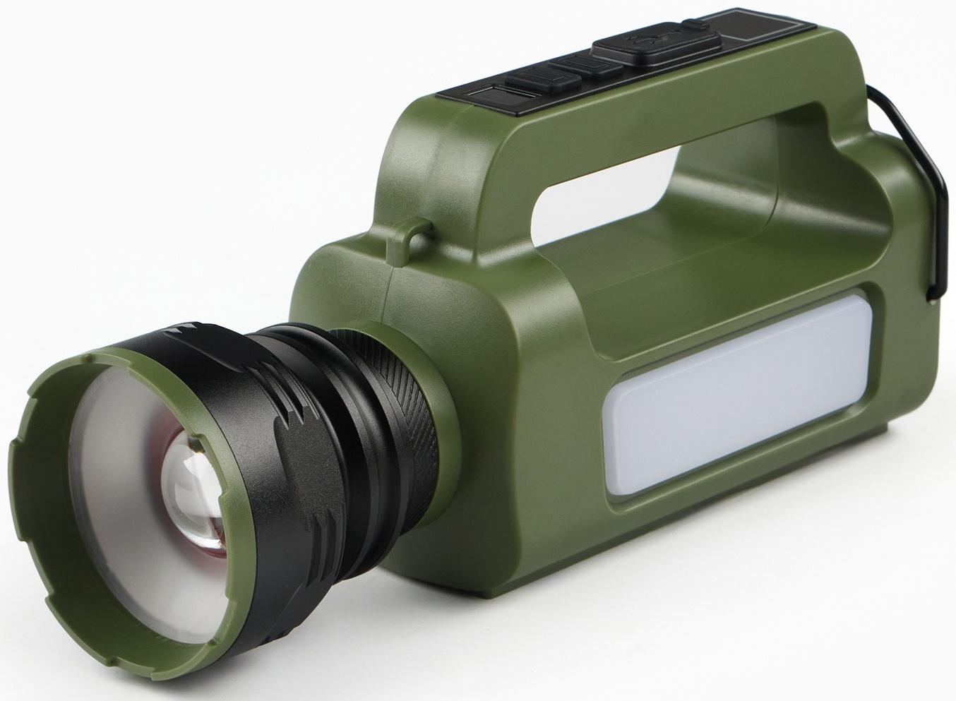 Фонарь светодиодный аккумуляторный ручной, переносной, 5 Вт, 2400 мАч, 22.5 х 7.2 х 10.5 см   107031