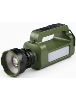 Фонарь светодиодный аккумуляторный ручной, переносной, 5 Вт, 2400 мАч, 22.5 х 7.2 х 10.5 см   107031