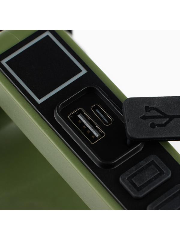 Фонарь светодиодный аккумуляторный ручной, переносной, 5 Вт, 2400 мАч, 22.5 х 7.2 х 10.5 см   107031