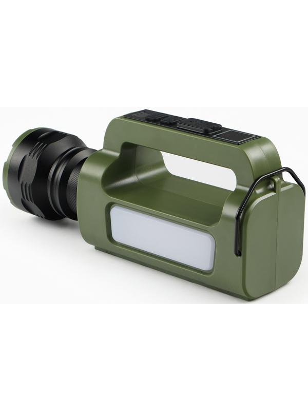 Фонарь светодиодный аккумуляторный ручной, переносной, 5 Вт, 2400 мАч, 22.5 х 7.2 х 10.5 см   107031