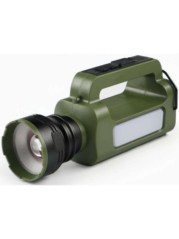 Фонарь светодиодный аккумуляторный ручной, переносной, 5 Вт, 2400 мАч, 22.5 х 7.2 х 10.5 см   107031