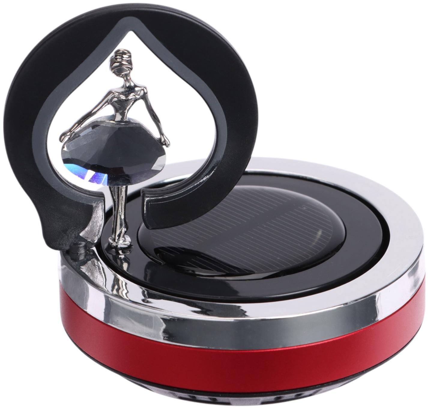 Аксессуар на панель в автомобиль с ароматизатором, балерина, красный, пластик