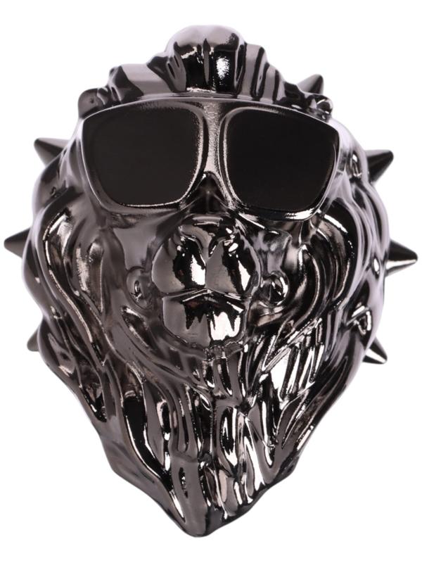 Ароматизатор для автомобиля в дифлектор, лев, хром, пластик, океан