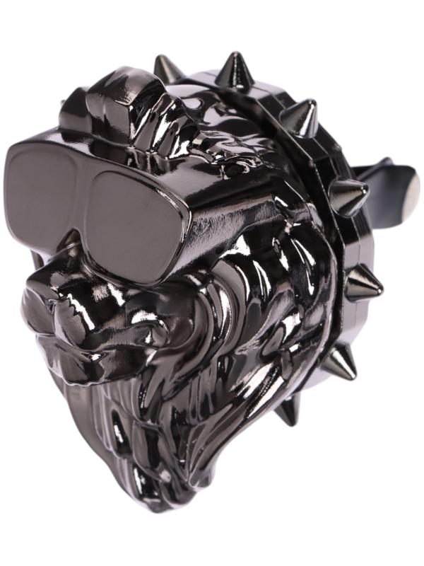 Ароматизатор для автомобиля в дифлектор, лев, хром, пластик, океан