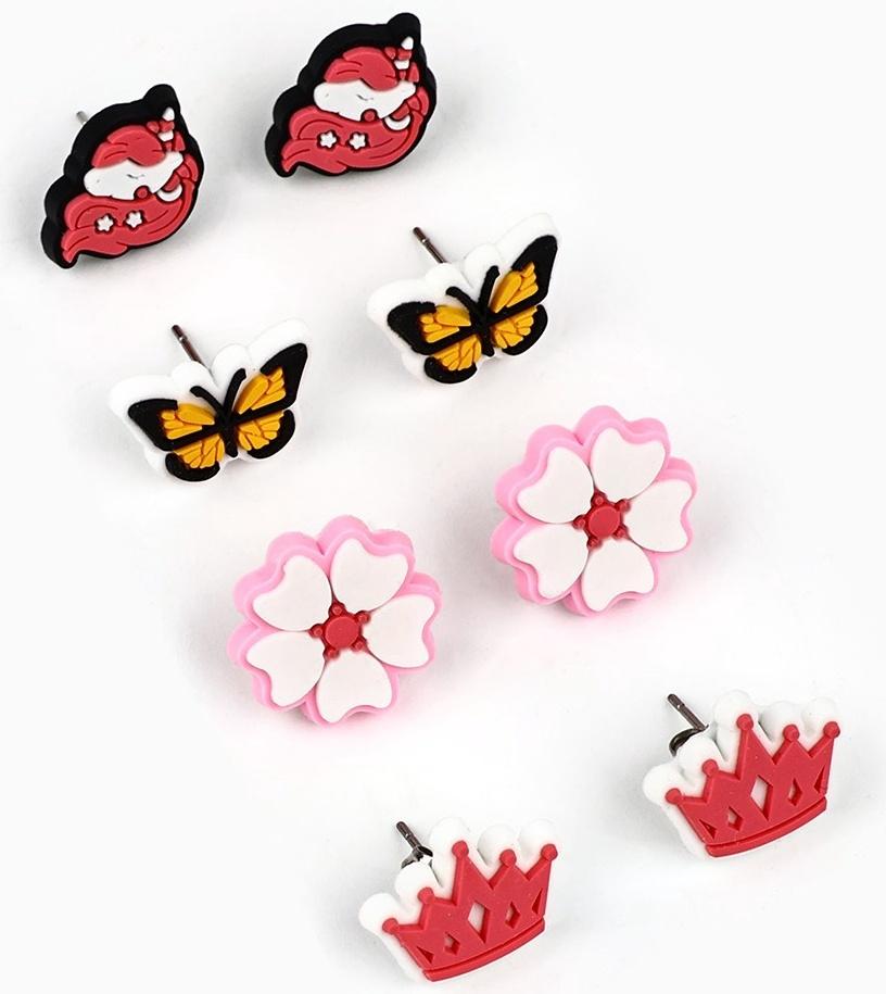 Серьги гвоздики детские «Красивой», МИКС