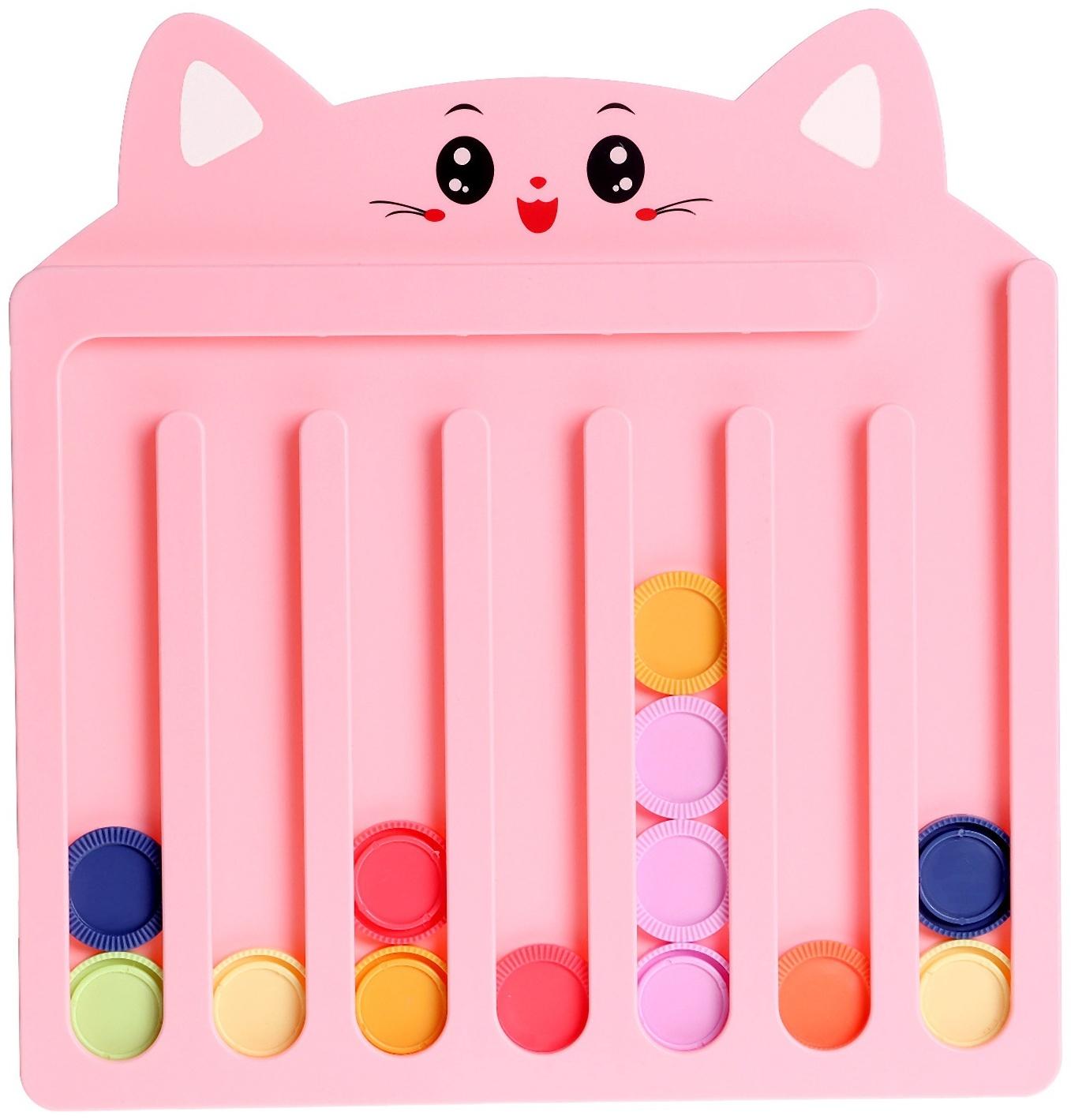 Настольный сортер «Собери по цветам», 3+, цвет МИКС