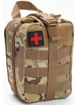 Подсумок медицинский, тактический, камуфляж мультикам, 20 х 15см