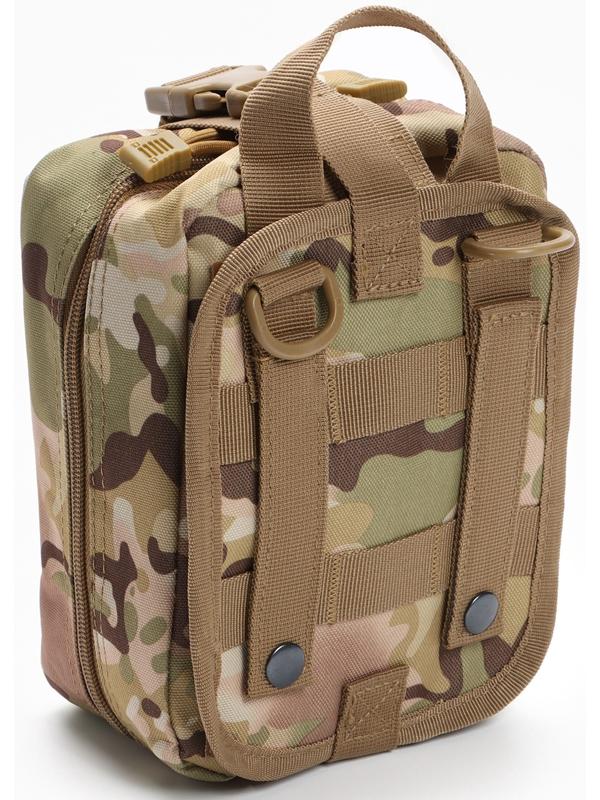 Подсумок медицинский, тактический, камуфляж мультикам, 20 х 15см
