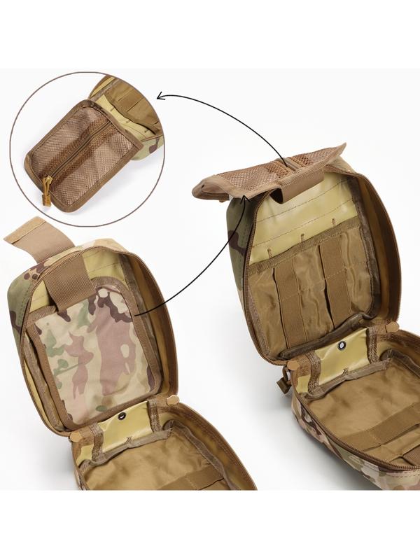 Подсумок медицинский, тактический, камуфляж мультикам, 20 х 15см