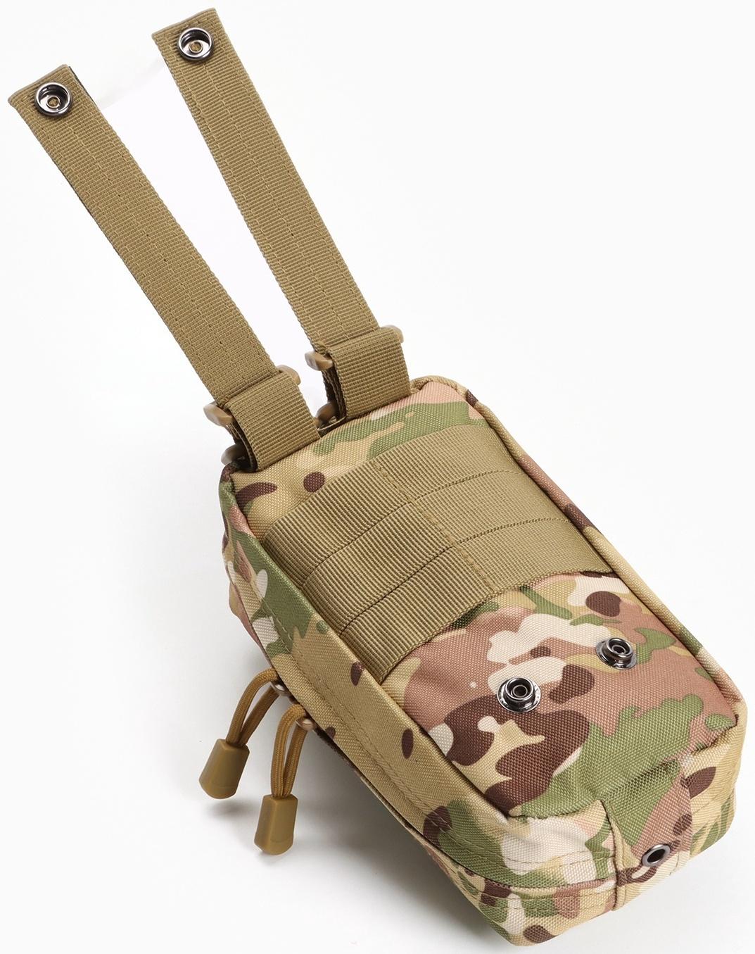 Подсумок медицинский, тактический, камуфляж мультикам, 19 х 15см