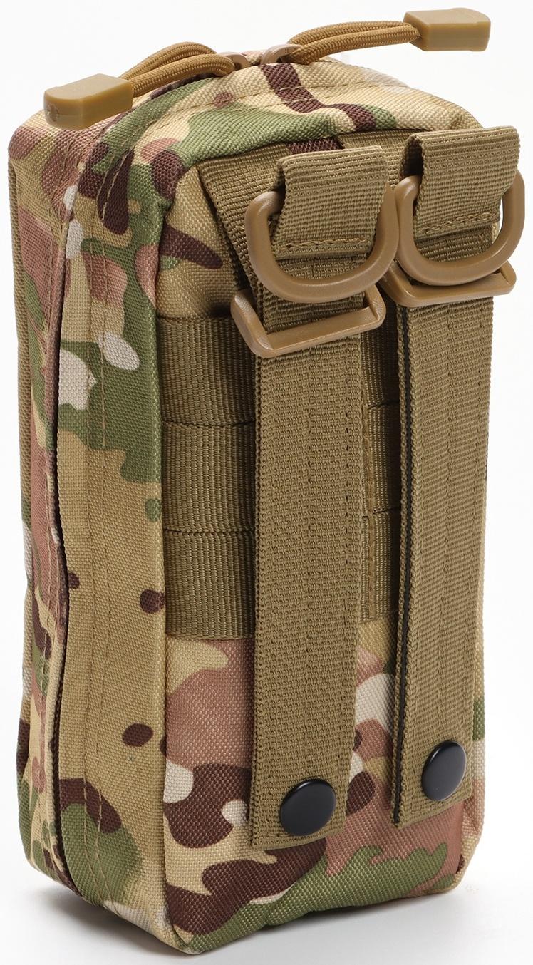 Подсумок медицинский, тактический, камуфляж мультикам, 19 х 15см
