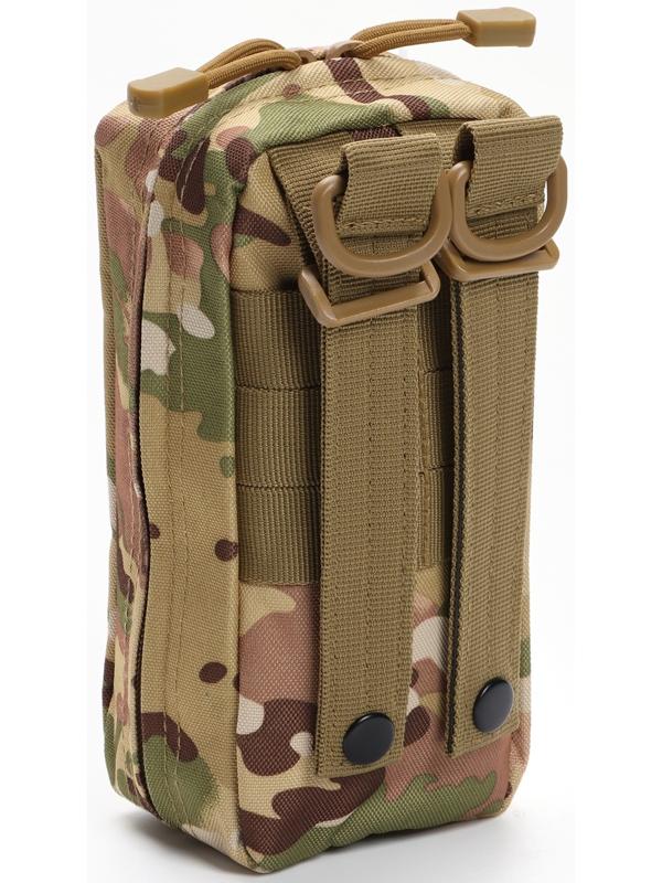Подсумок медицинский, тактический, камуфляж мультикам, 19 х 15см