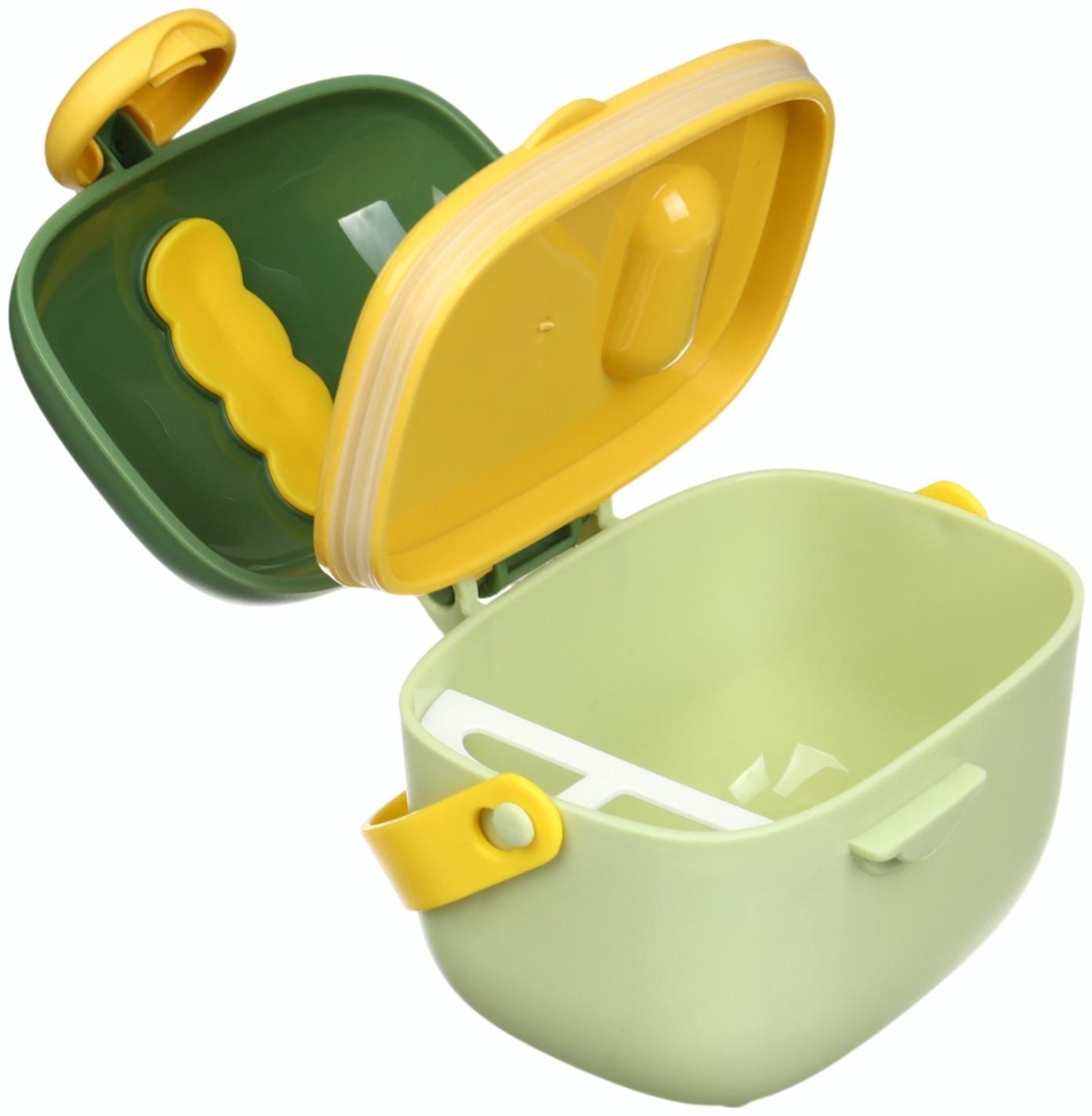 Контейнер для детского питания Крошка Я Дино 5, 400 мл., зеленый