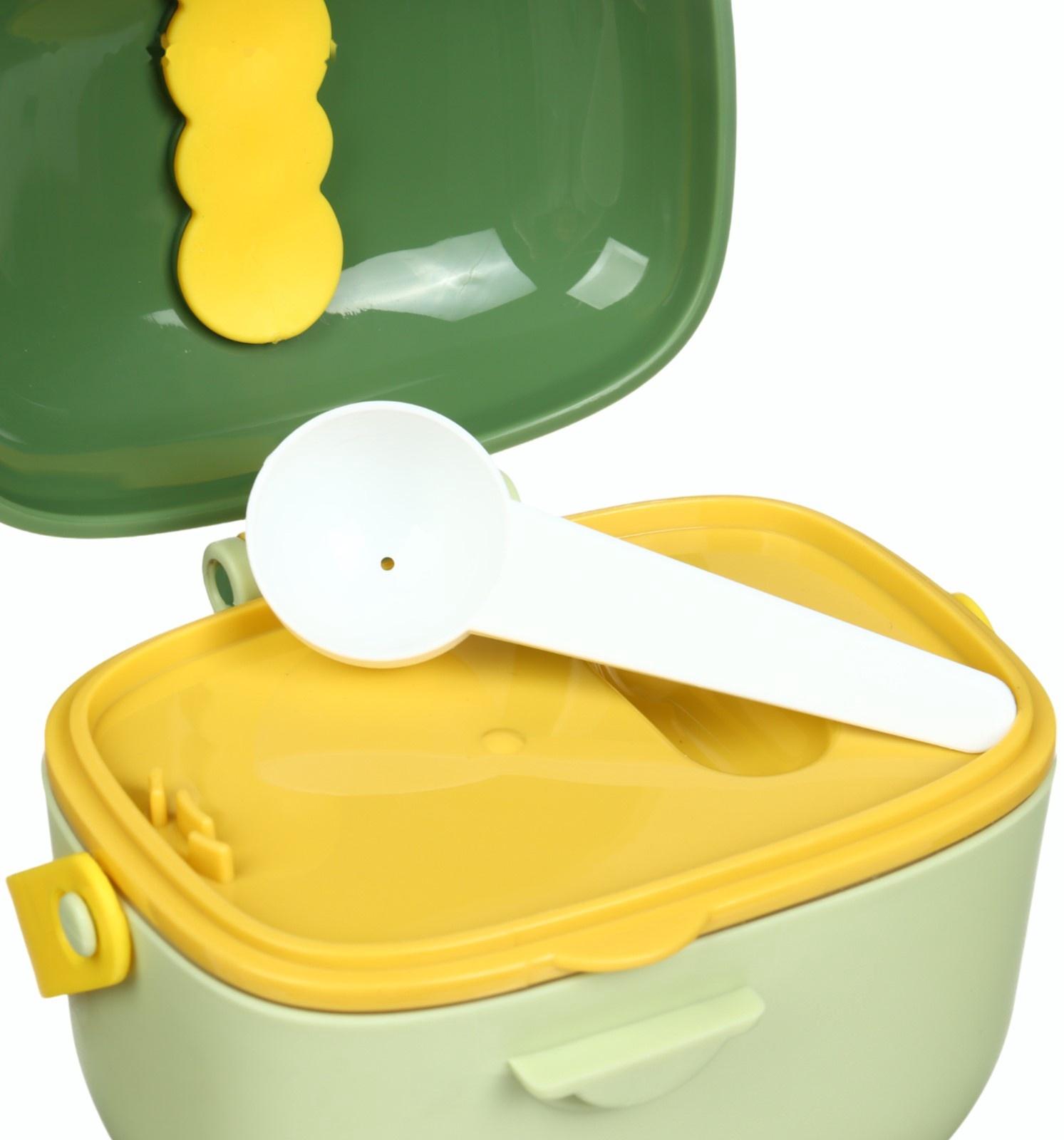 Контейнер для детского питания Крошка Я Дино 5, 400 мл., зеленый