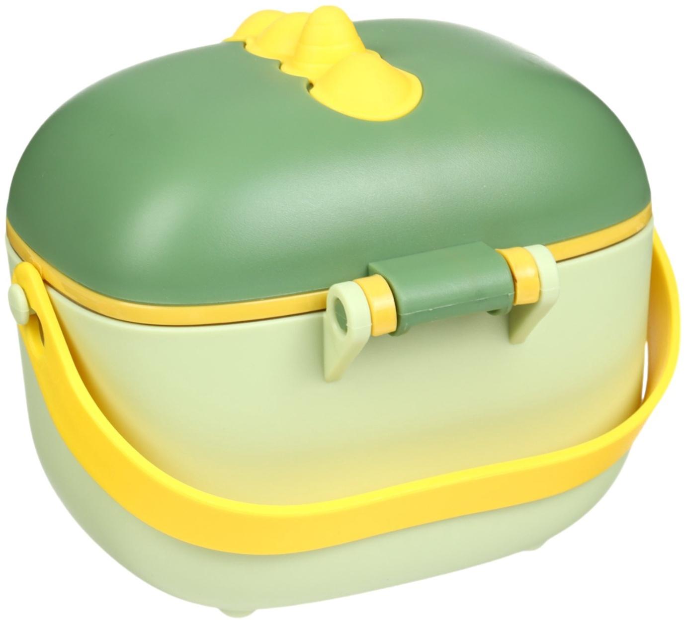 Контейнер для детского питания Крошка Я Дино 5, 400 мл., зеленый