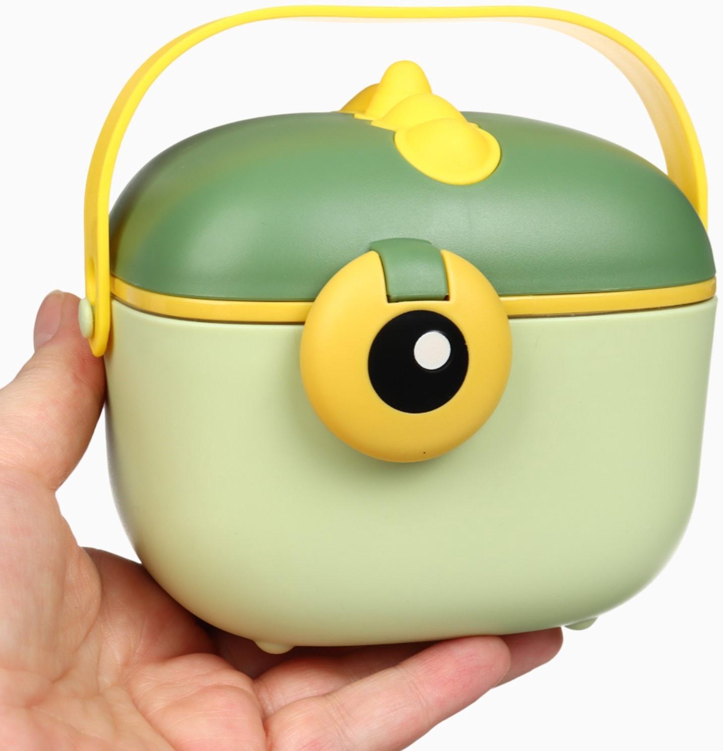 Контейнер для детского питания Крошка Я Дино 5, 400 мл., зеленый