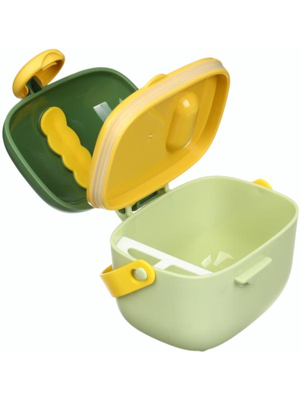 Контейнер для детского питания Крошка Я Дино 5, 400 мл., зеленый