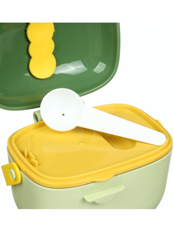 Контейнер для детского питания Крошка Я Дино 5, 400 мл., зеленый