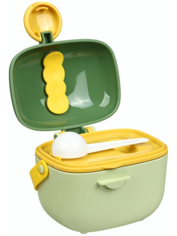 Контейнер для детского питания Крошка Я Дино 5, 400 мл., зеленый