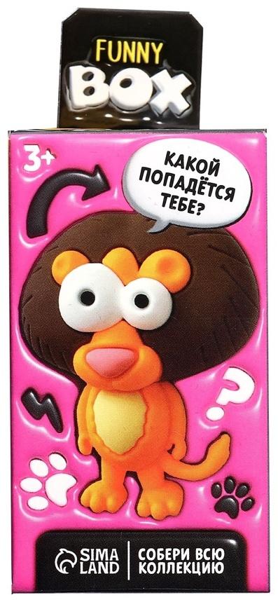Игрушка - сюрприз Funny Box «Зверятки»: брелок, наклейки, карточка