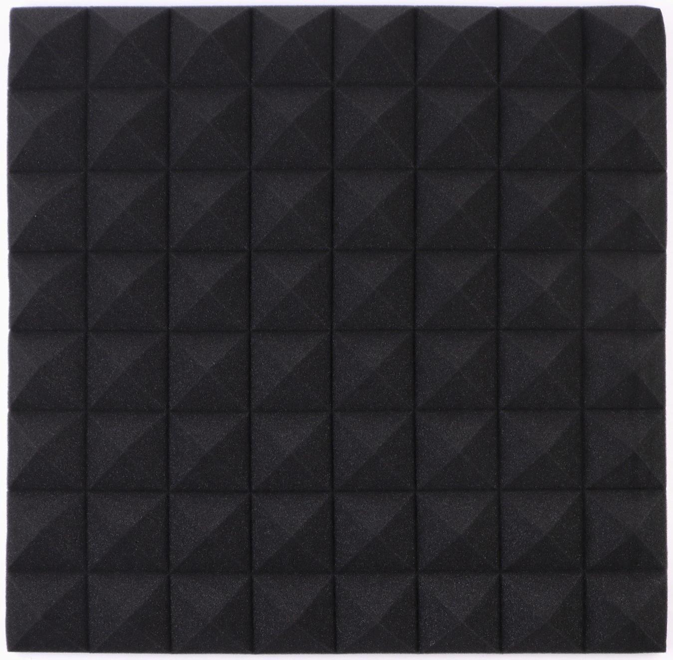 Шумопоглощающая панель, набор 10 шт - акустический поролон самоклеящийся, 50 х 5 см, черный