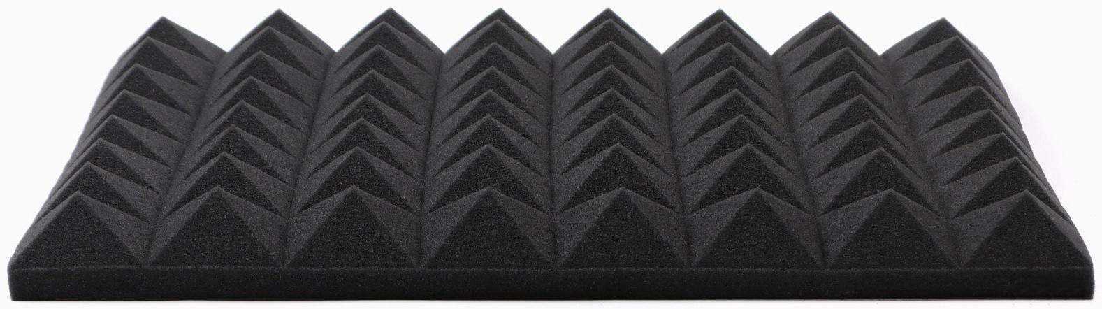 Шумопоглощающая панель, набор 10 шт - акустический поролон самоклеящийся, 50 х 5 см, черный