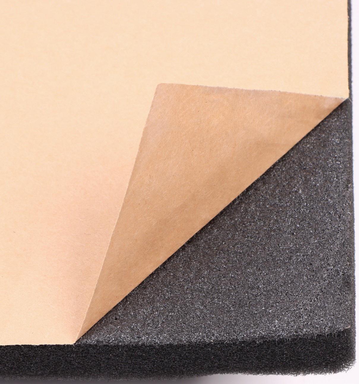 Шумопоглощающая панель, набор 10 шт - акустический поролон самоклеящийся, 50 х 5 см, черный