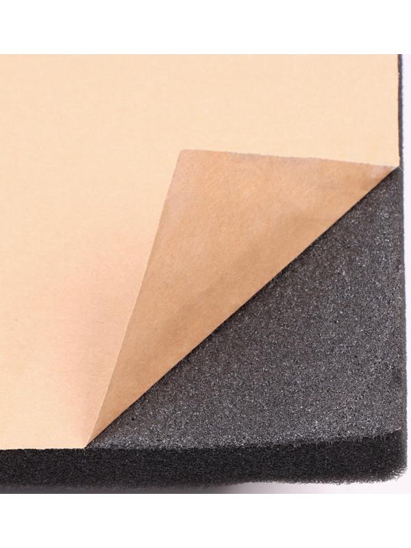 Шумопоглощающая панель, набор 10 шт - акустический поролон самоклеящийся, 50 х 5 см, черный