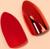 Накладные ногти, 12 шт, с клеевыми пластинами, форма миндаль, красные