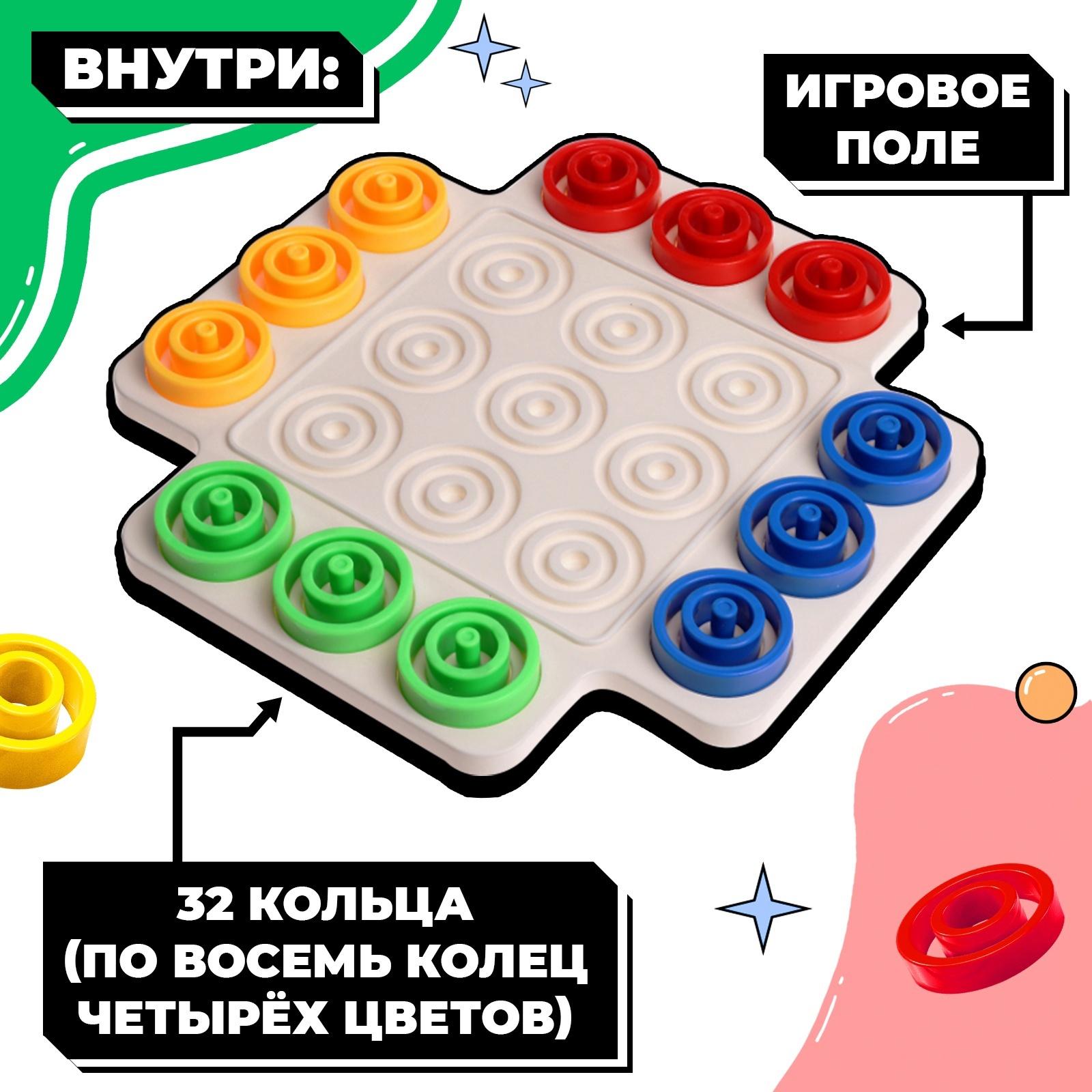 Настольная игра для детей на логику «Логикруг», 2-4 игрока, 5+