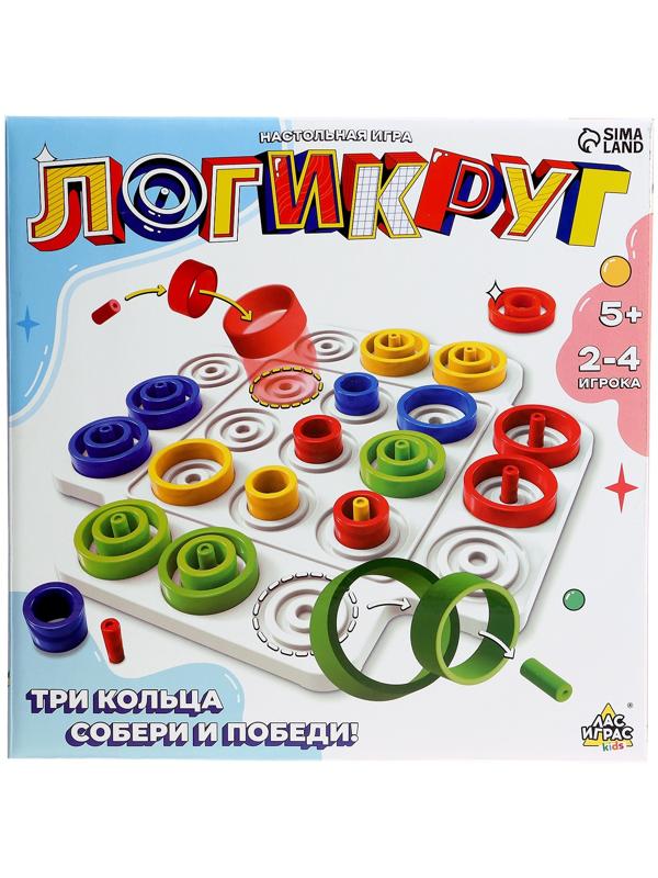 Настольная игра для детей на логику «Логикруг», 2-4 игрока, 5+