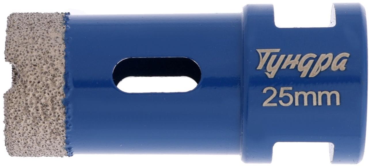 Коронка алмазная ТУНДРА, для УШМ, 25×35.8 мм, М14