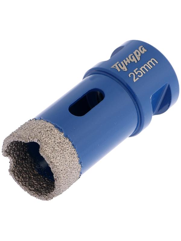 Коронка алмазная ТУНДРА, для УШМ, 25×35.8 мм, М14