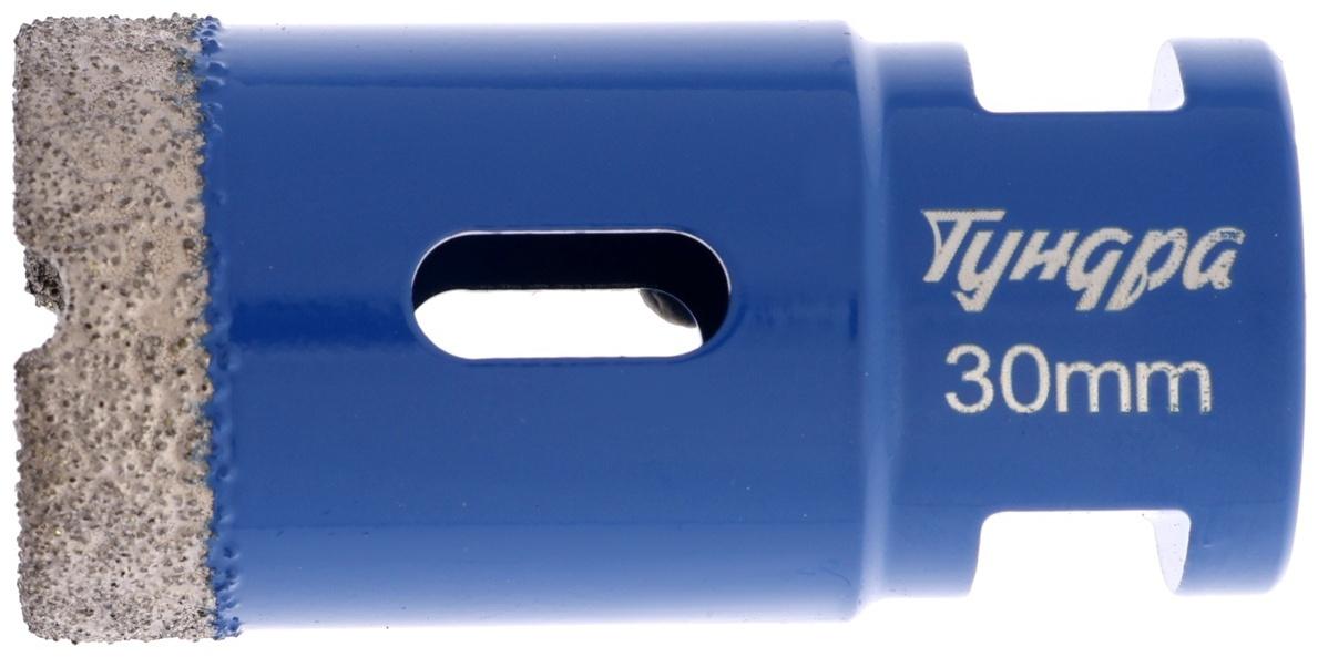 Коронка алмазная ТУНДРА, для УШМ, 30×35.8 мм, М14