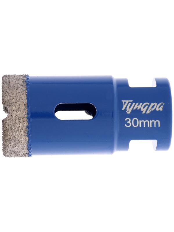 Коронка алмазная ТУНДРА, для УШМ, 30×35.8 мм, М14
