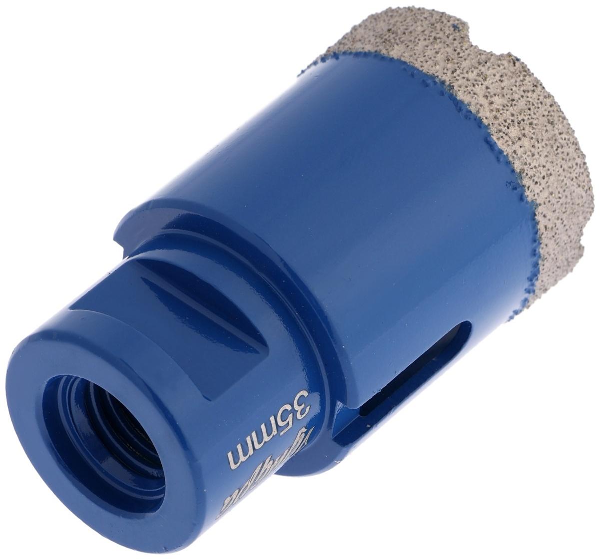 Коронка алмазная ТУНДРА, для УШМ, 35×35.8 мм, М14