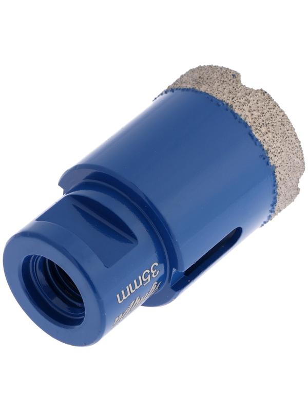 Коронка алмазная ТУНДРА, для УШМ, 35×35.8 мм, М14