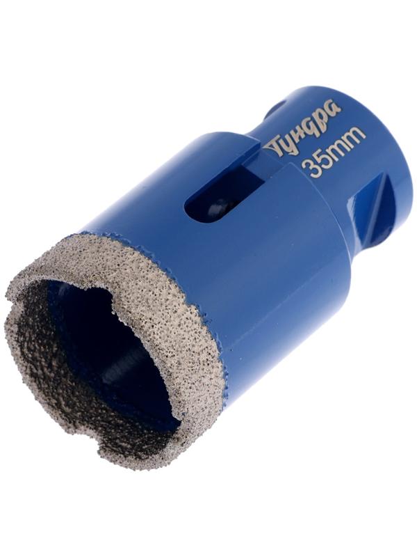 Коронка алмазная ТУНДРА, для УШМ, 35×35.8 мм, М14