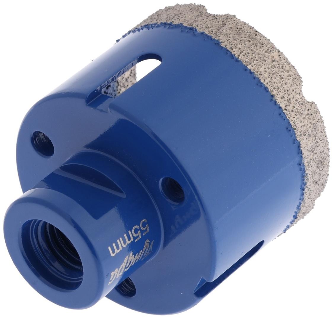 Коронка алмазная ТУНДРА, для УШМ, 55×35.8 мм, М14