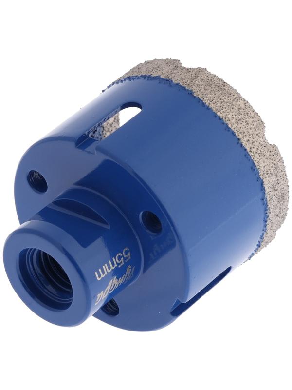 Коронка алмазная ТУНДРА, для УШМ, 55×35.8 мм, М14