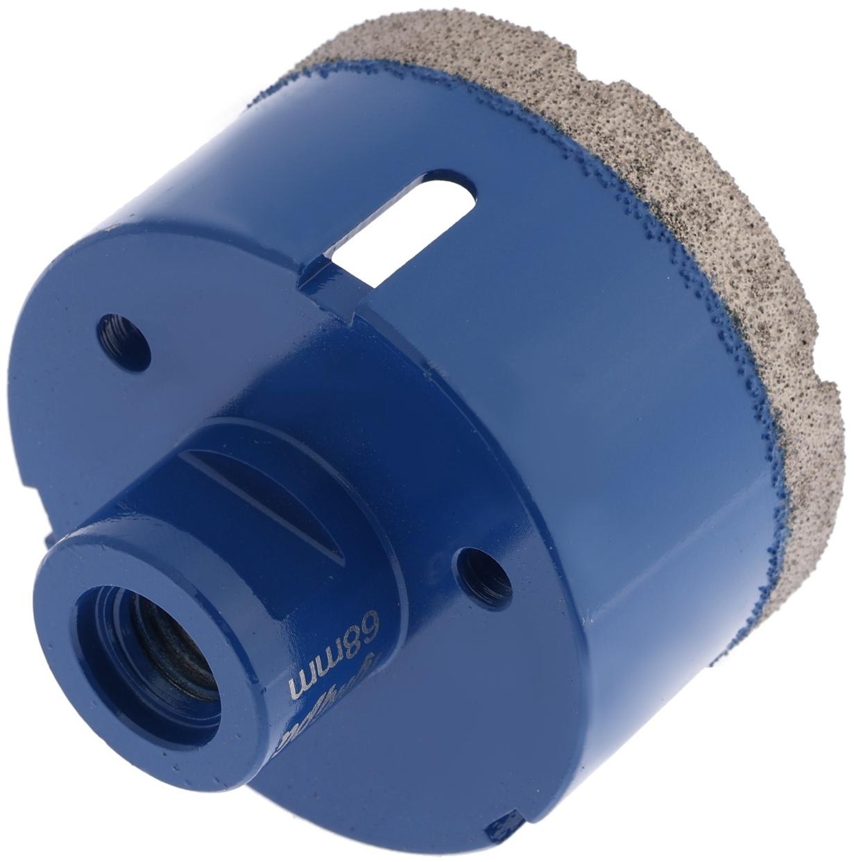 Коронка алмазная ТУНДРА, для УШМ, 68×35.8 мм, М14