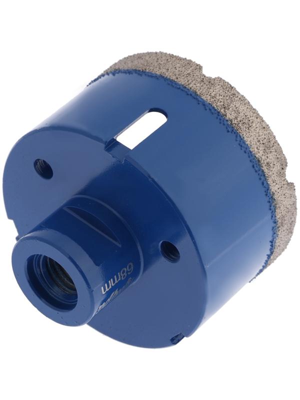 Коронка алмазная ТУНДРА, для УШМ, 68×35.8 мм, М14