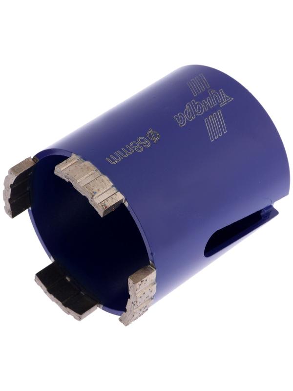 Коронка алмазная по бетону ТУНДРА, SDS-plus, М16×68 мм, высота 73 мм