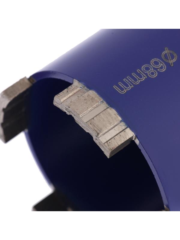 Коронка алмазная по бетону ТУНДРА, SDS-plus, М16×68 мм, высота 73 мм