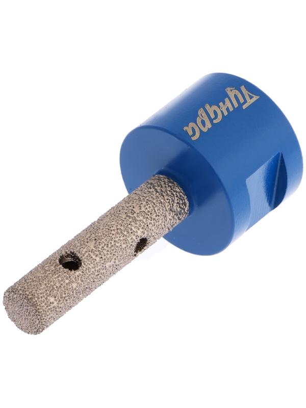 Фреза алмазная цилиндрическая ТУНДРА, по камню, кафелю и керамограниту, 10×40 мм, М14