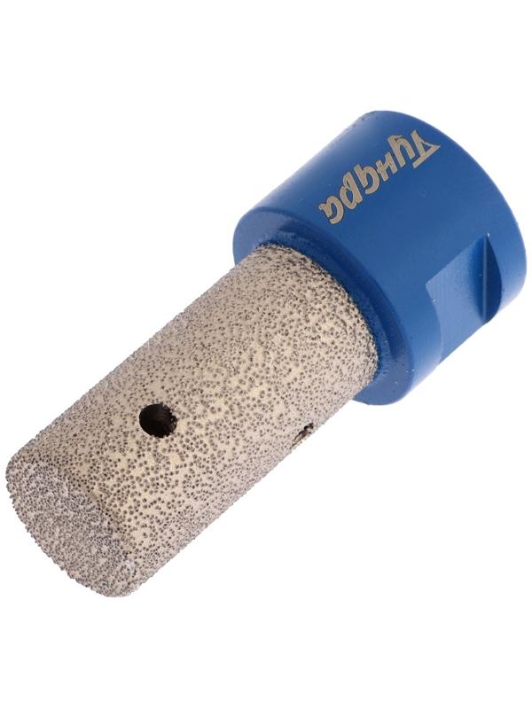 Фреза алмазная цилиндрическая ТУНДРА, по камню, кафелю и керамограниту, 20×40 мм, М14