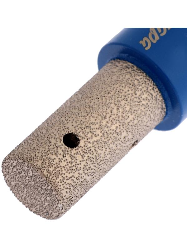 Фреза алмазная цилиндрическая ТУНДРА, по камню, кафелю и керамограниту, 20×40 мм, М14