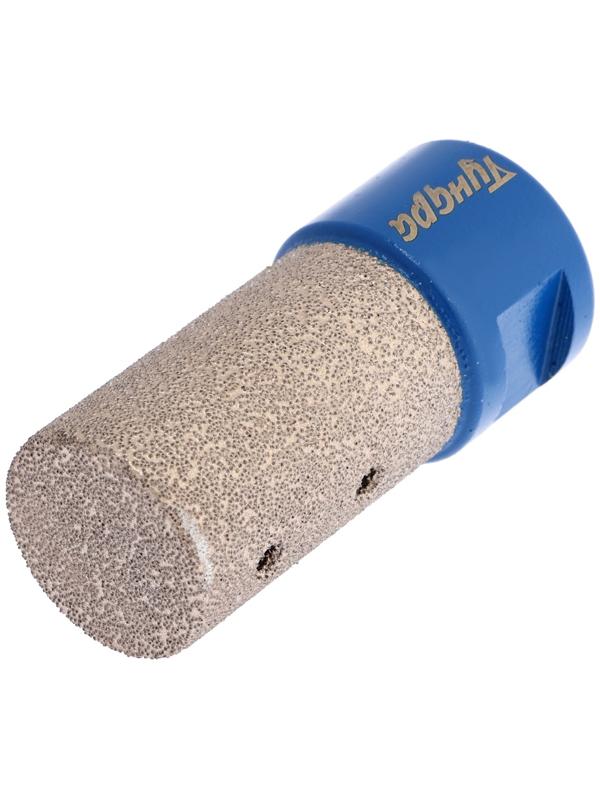 Фреза алмазная цилиндрическая ТУНДРА, по камню, кафелю и керамограниту, 25×40 мм, М14